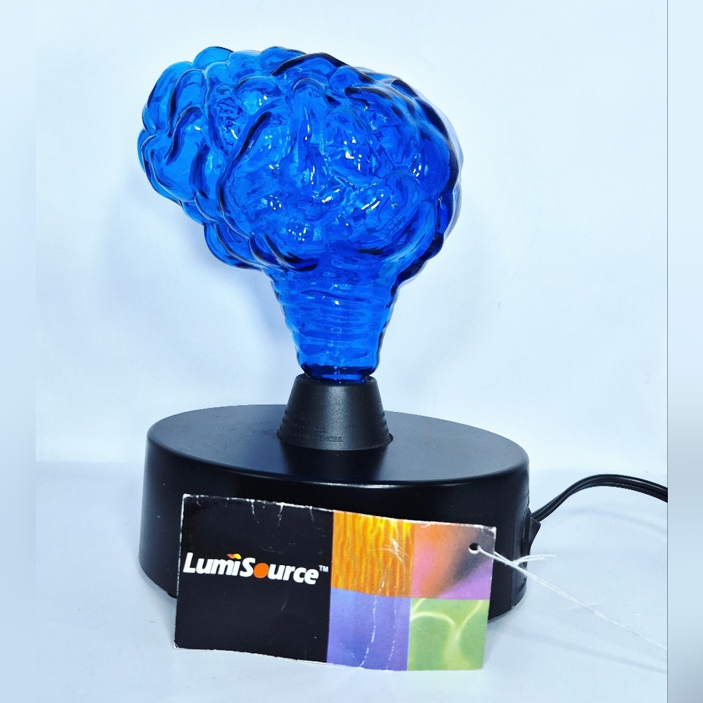 Vintage LumiSource Lighted Plasma Brain Art Lamp